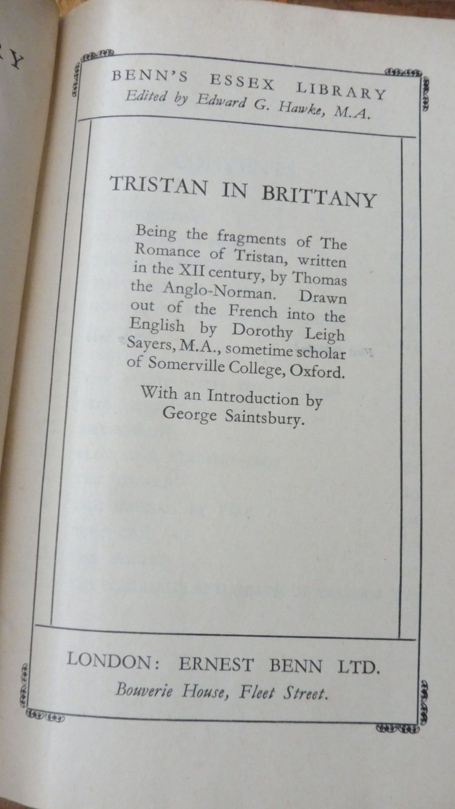 Tristan in Brittany (D. Sayers) s.d.