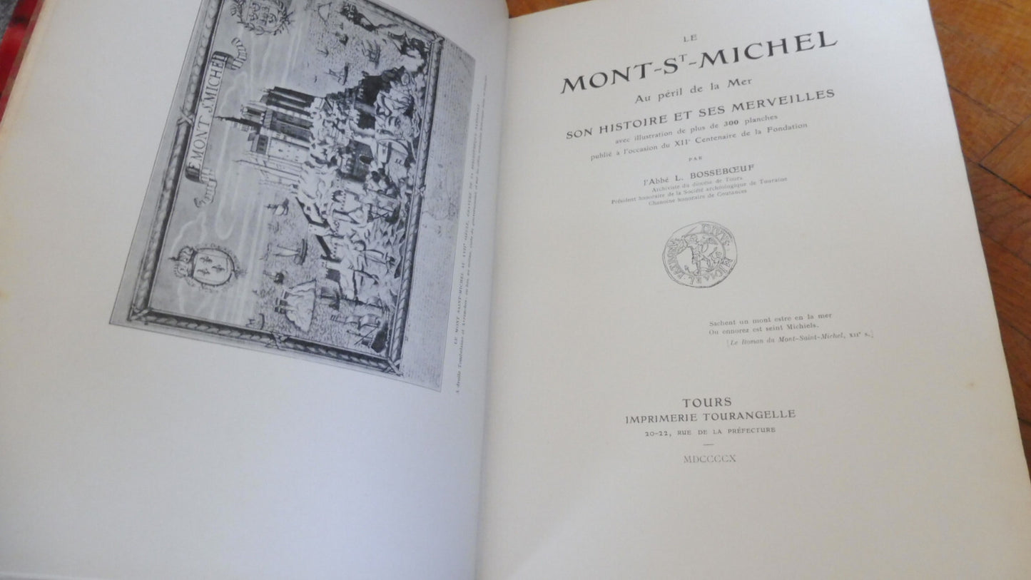 Le Mont Saint-Michel. Son histoire et ses merveilles (L. Bosseboeuf) 1910