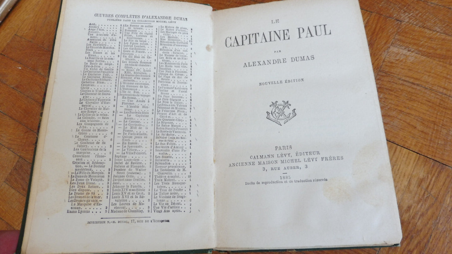 La Capitaine Paul (A. Dumas) 1885