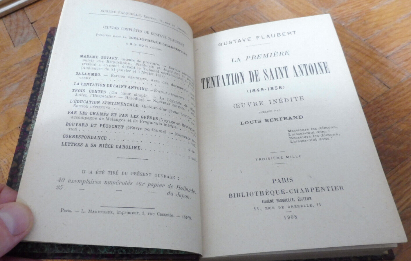 La Première tentation de Saint Antoine (Gustave Flaubert) 1908