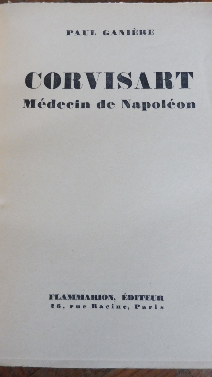 Corvisard, médecin de Napoléon (Paul Ganière) 1951