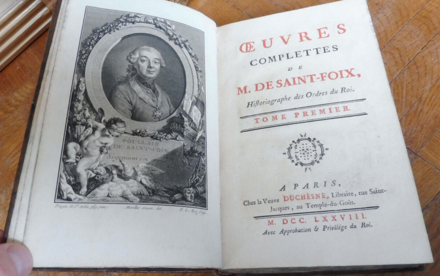 Oeuvres complètes de M. De Saint-Foix 1778 6/6 COMPLET