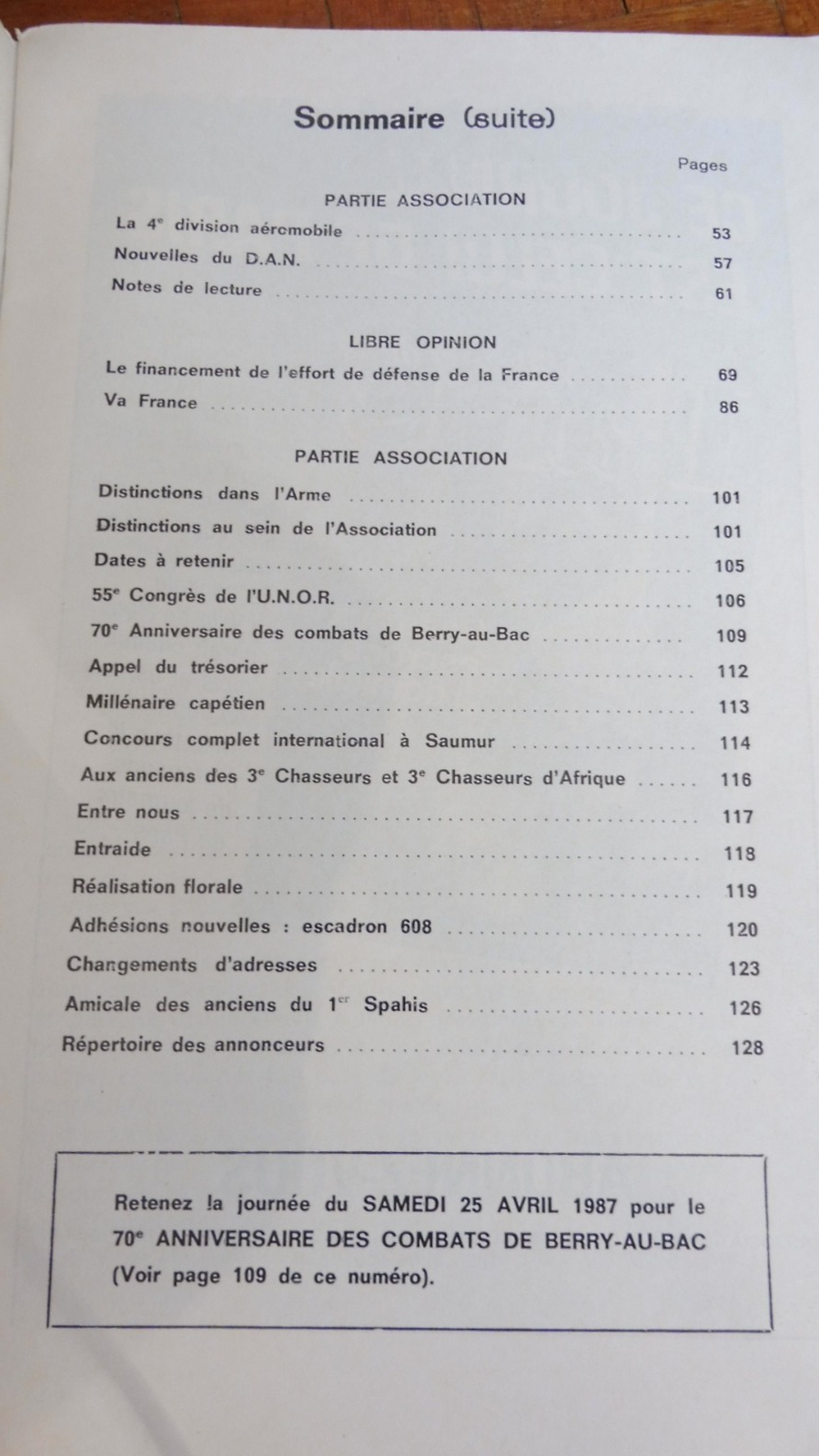 Revue de la Cavalerie Blindée n°137 Mars 1987