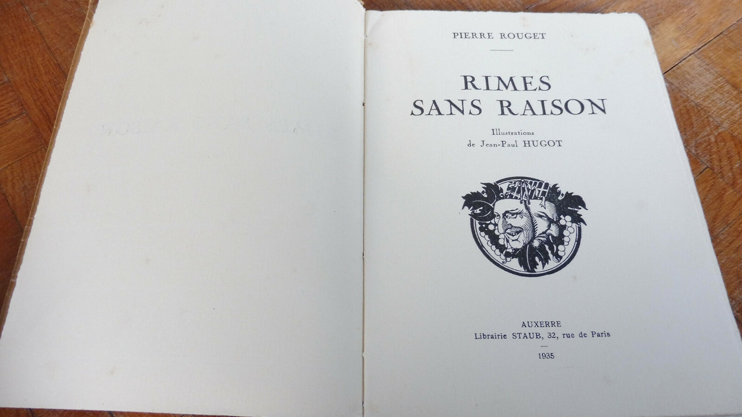Rimes sans raison (Pierre Rouget) 1935 illus. Hugot