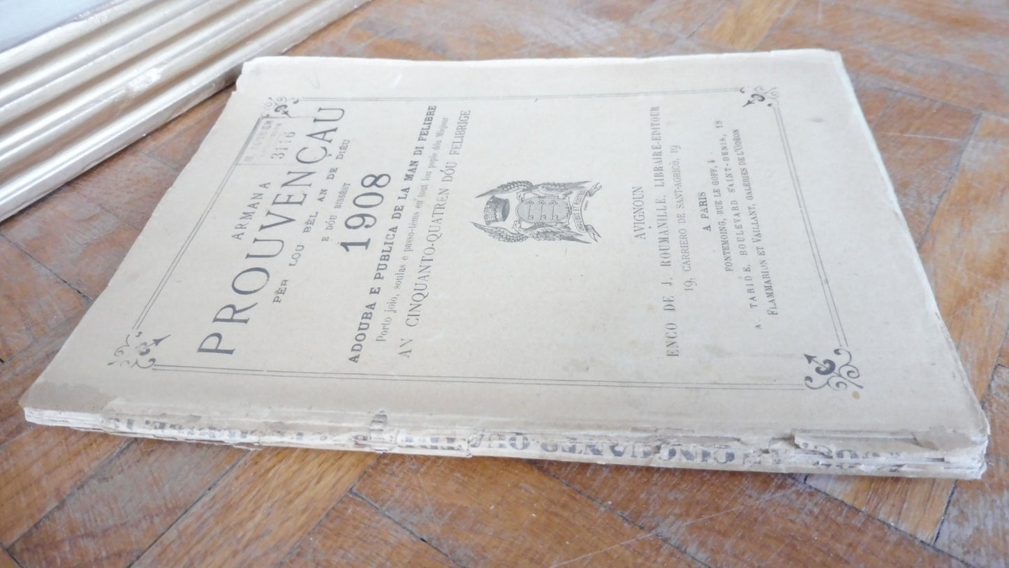 Armana prouvençau - almanach provençal 1908
