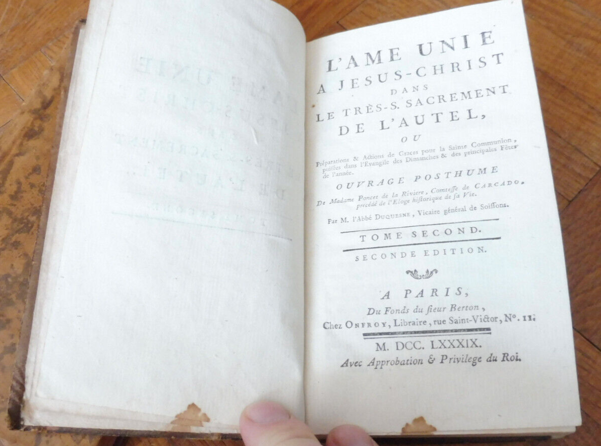 L'Âme unie à Jésus-Christ (Duquesne) 1789 2/2