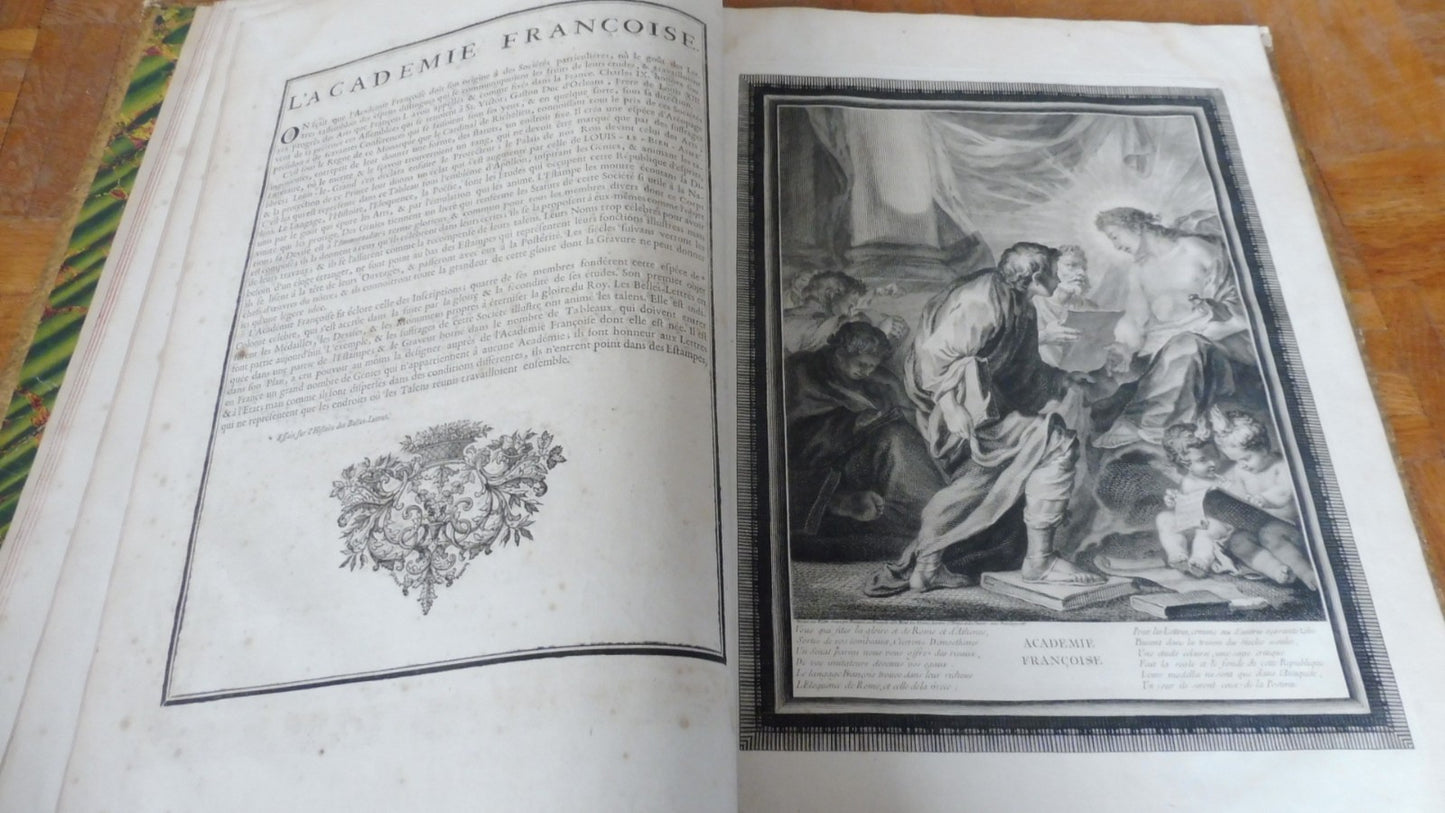 Spectacles des vertus, des arts et des sciences (François) 1756 IN FOLIO
