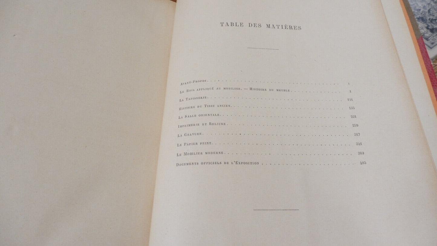 Les Arts du bois, des tissus & du papier (Union Centrale des Arts Déco.) 1883