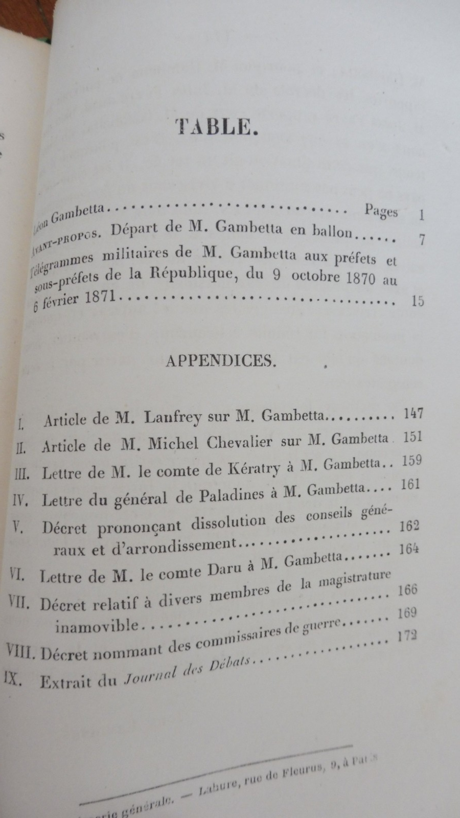 Télégrammes militaires de M. Léon Gambetta 1871