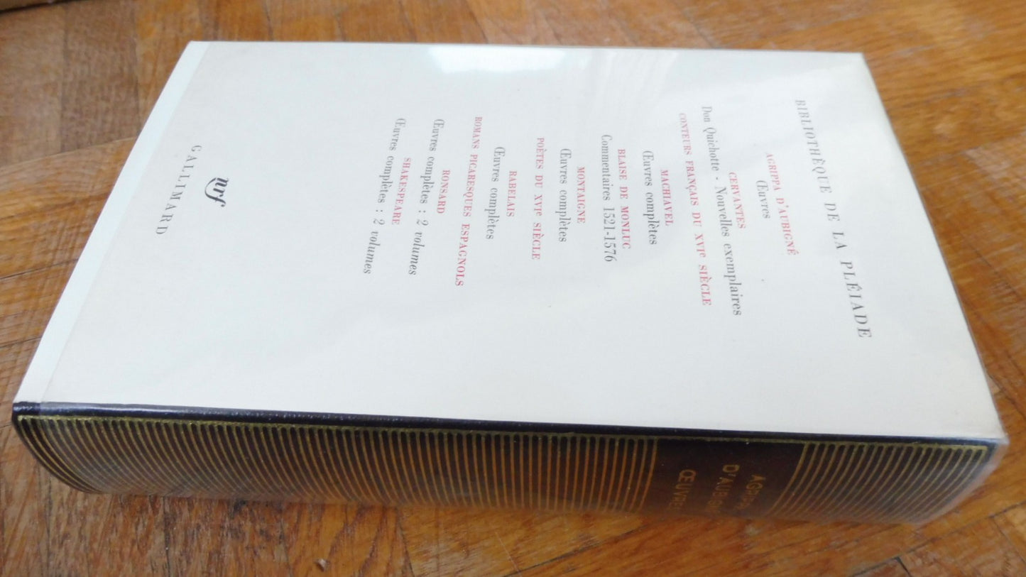 Oeuvres d'Agrippa d'Aubigné 1969 PLEIADE