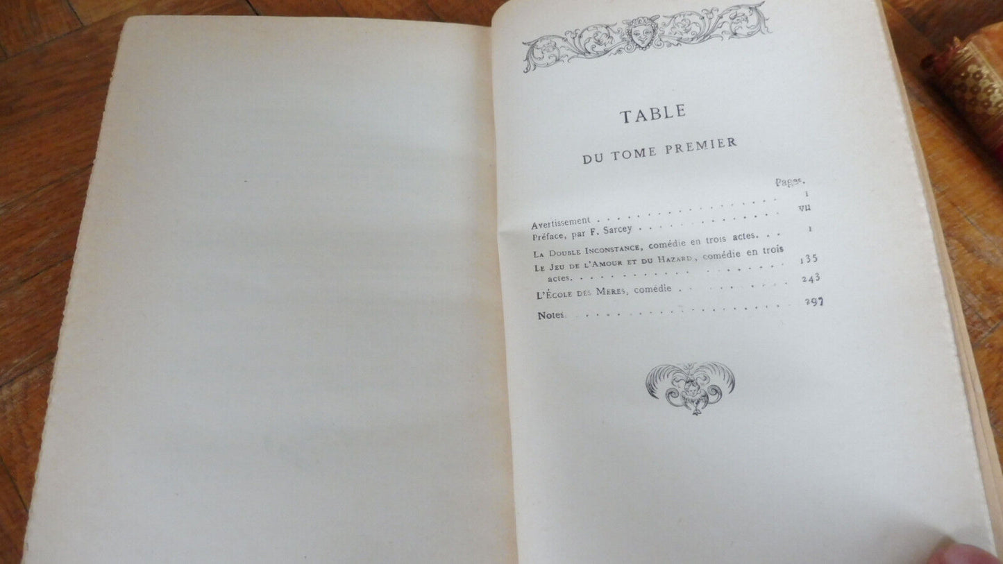 Théâtre de Marivaux s.d. 2 vol. COMPLET
