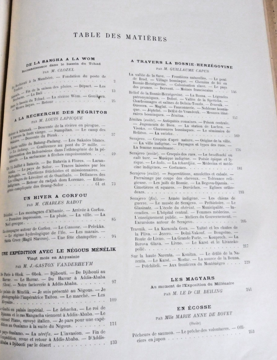 Le Tour du monde. Année 1896 (E. Charton) 1895 TCHAD, CORFOU, MENELIK, BOSNIE...