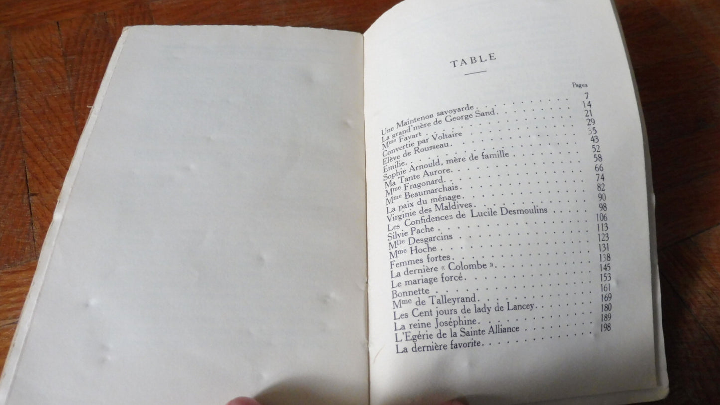 Femmes. Amours évanouies (G. Lenotre) 1933