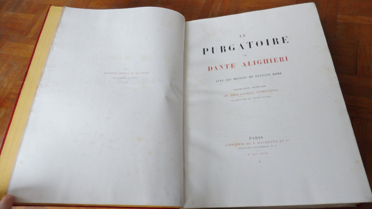 Le Purgatoire. Le Paradis. L'enfer (Dante) 1868 illus. Doré IN FOLIO 2/2