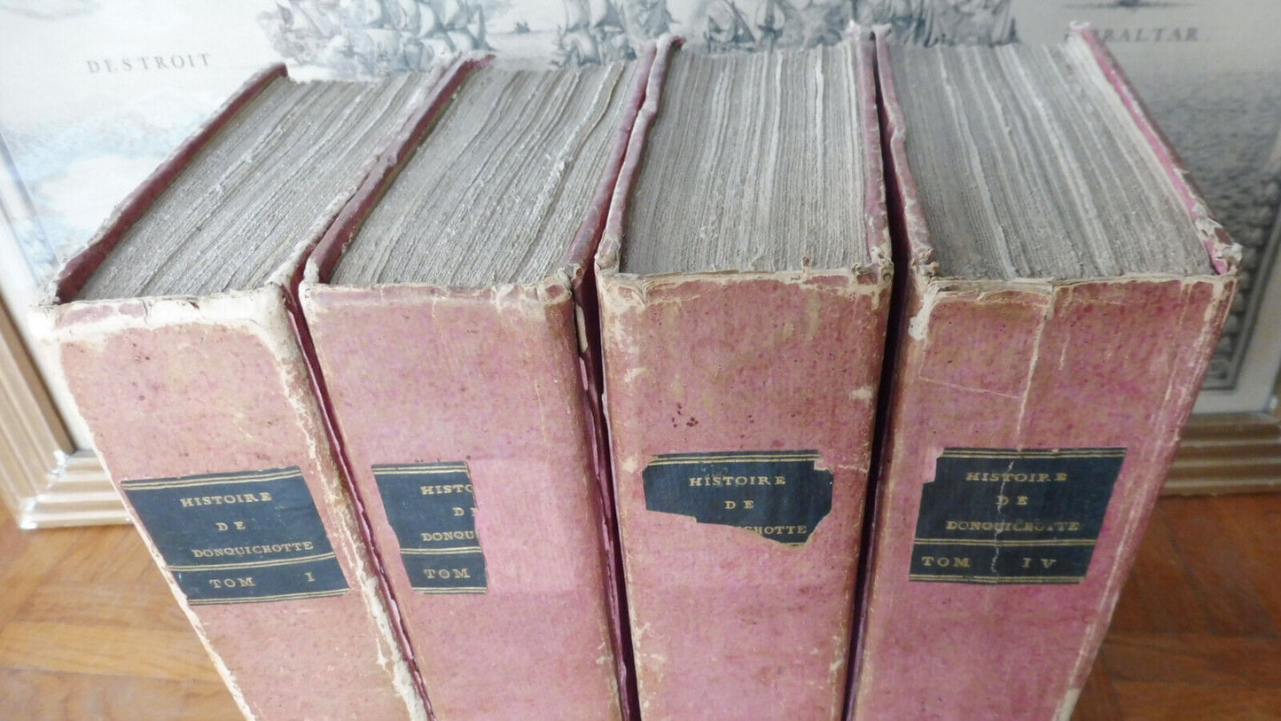 Histoire de l'admirable Don Quichotte (Cervantès) 1798 4/4 illus. COYPEL
