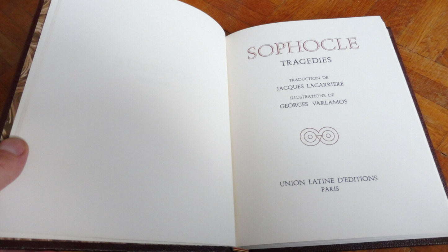 Tragédies de Sophocle 3/3 boitages illus. Varlamos 1973