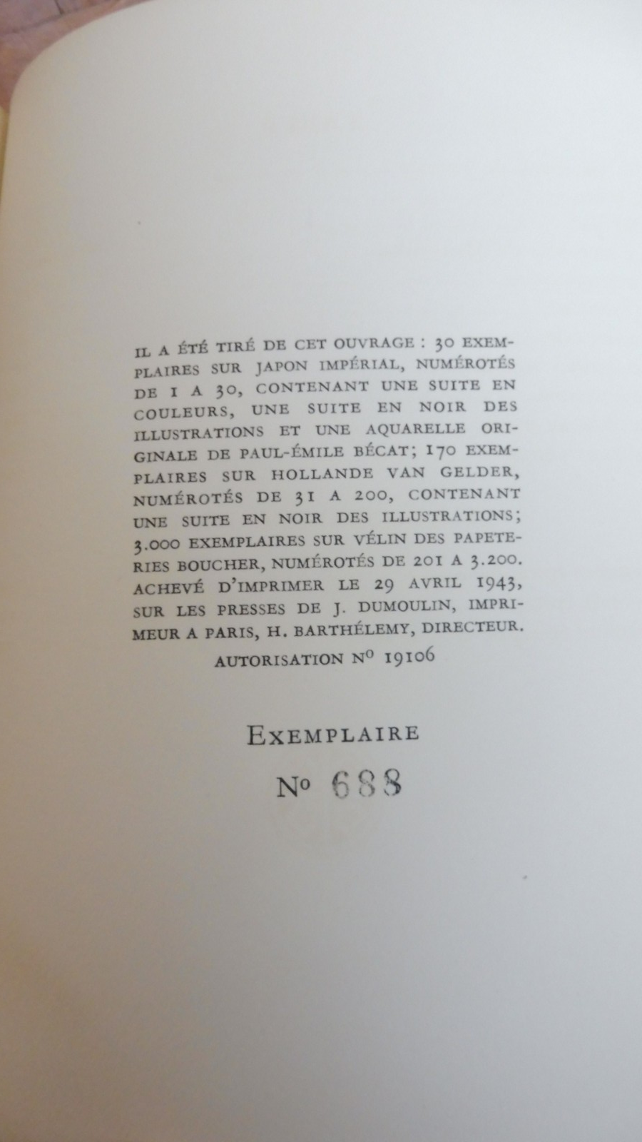 Les Chansons de Bilitis (Pierre Louÿs) 1943 illus. Bécat