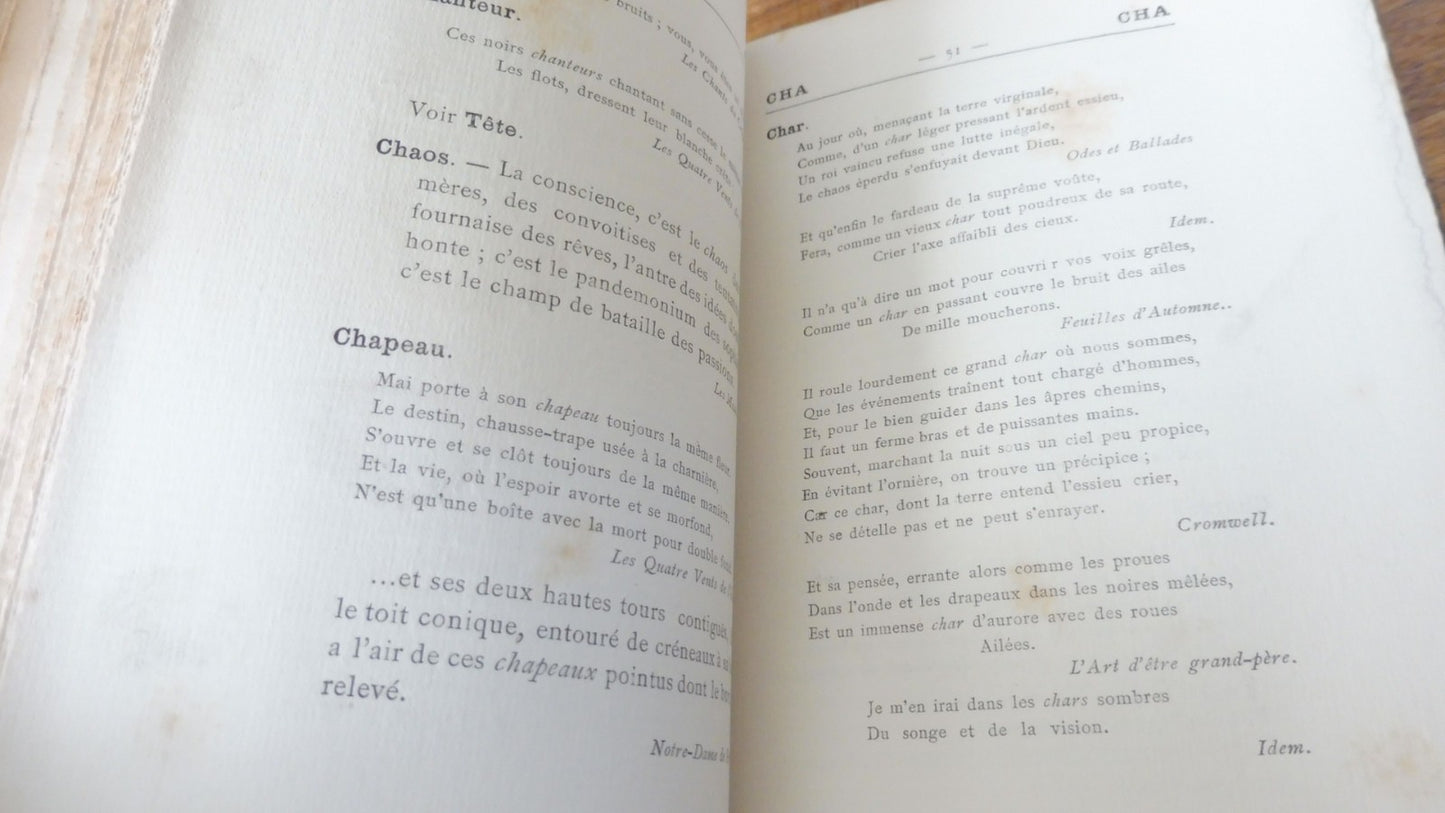 Dictionnaire des métaphores de Victor Hugo (Georges Duval) 1888