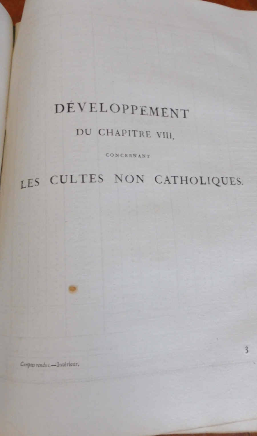 Comptes rendus par les ministres. Budget 1820