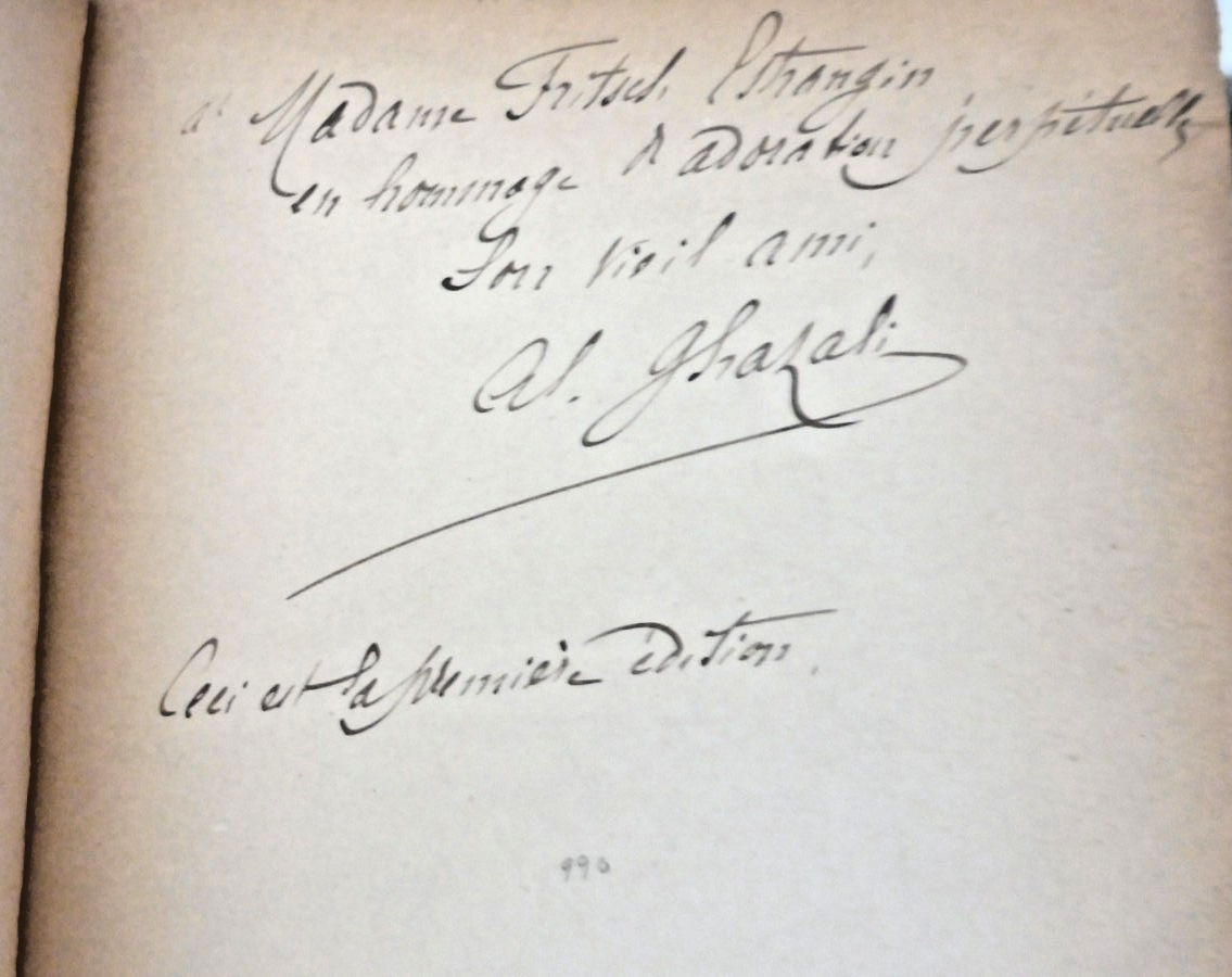 Les Quatrains d'Al-Ghazali (Jean Lahor) 1896 EO ENVOI