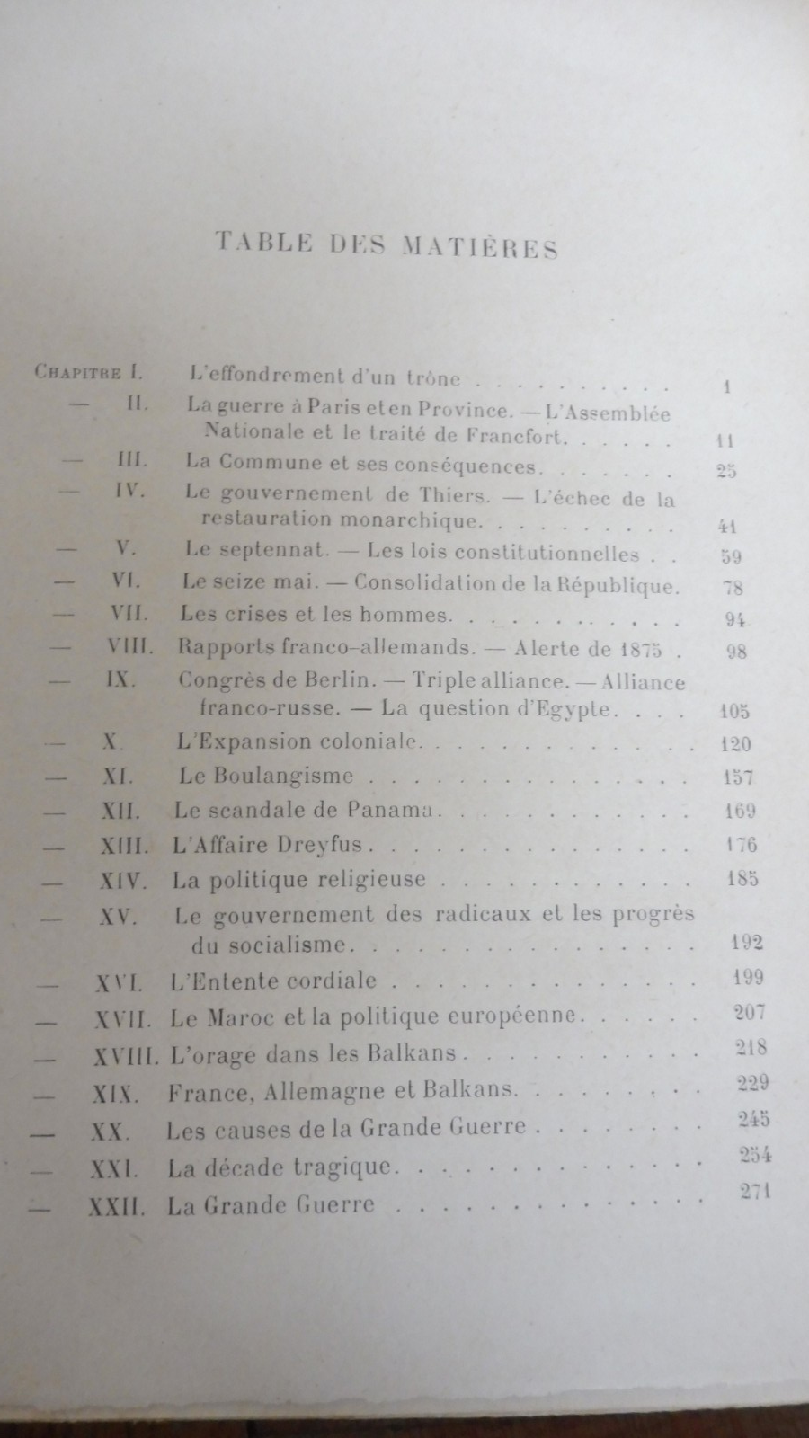 La Troisième République (R. Recouly) 1927 + Lettre de F. Funck-Brentano