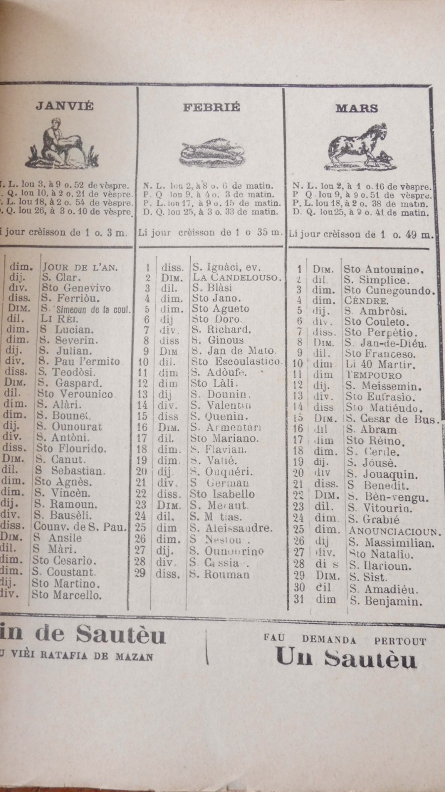 Armana prouvençau - almanach provençal 1908