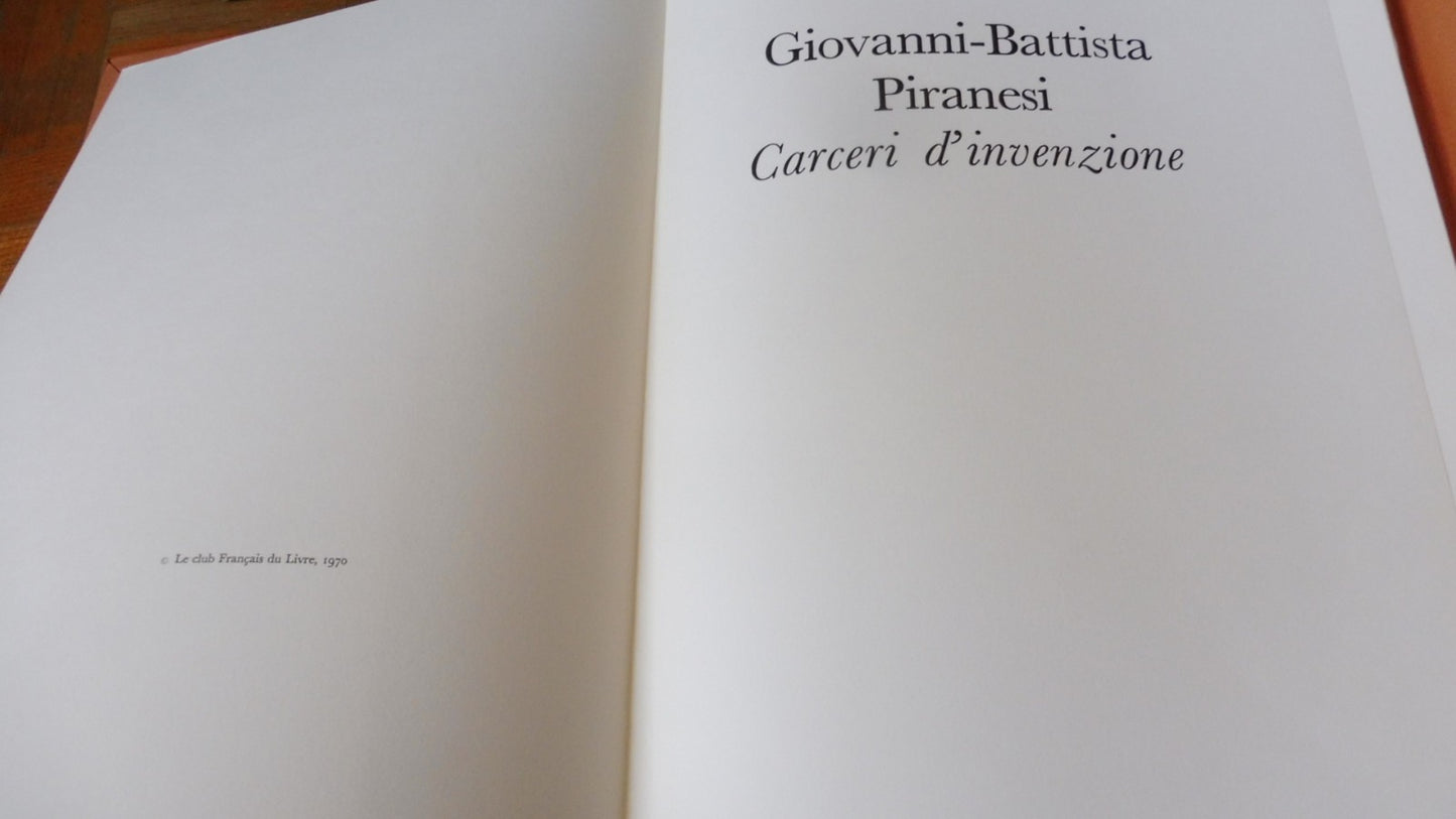 Les Prisons imaginaires (Jean-Baptiste Piranèse) 1970 18 GRAVURES