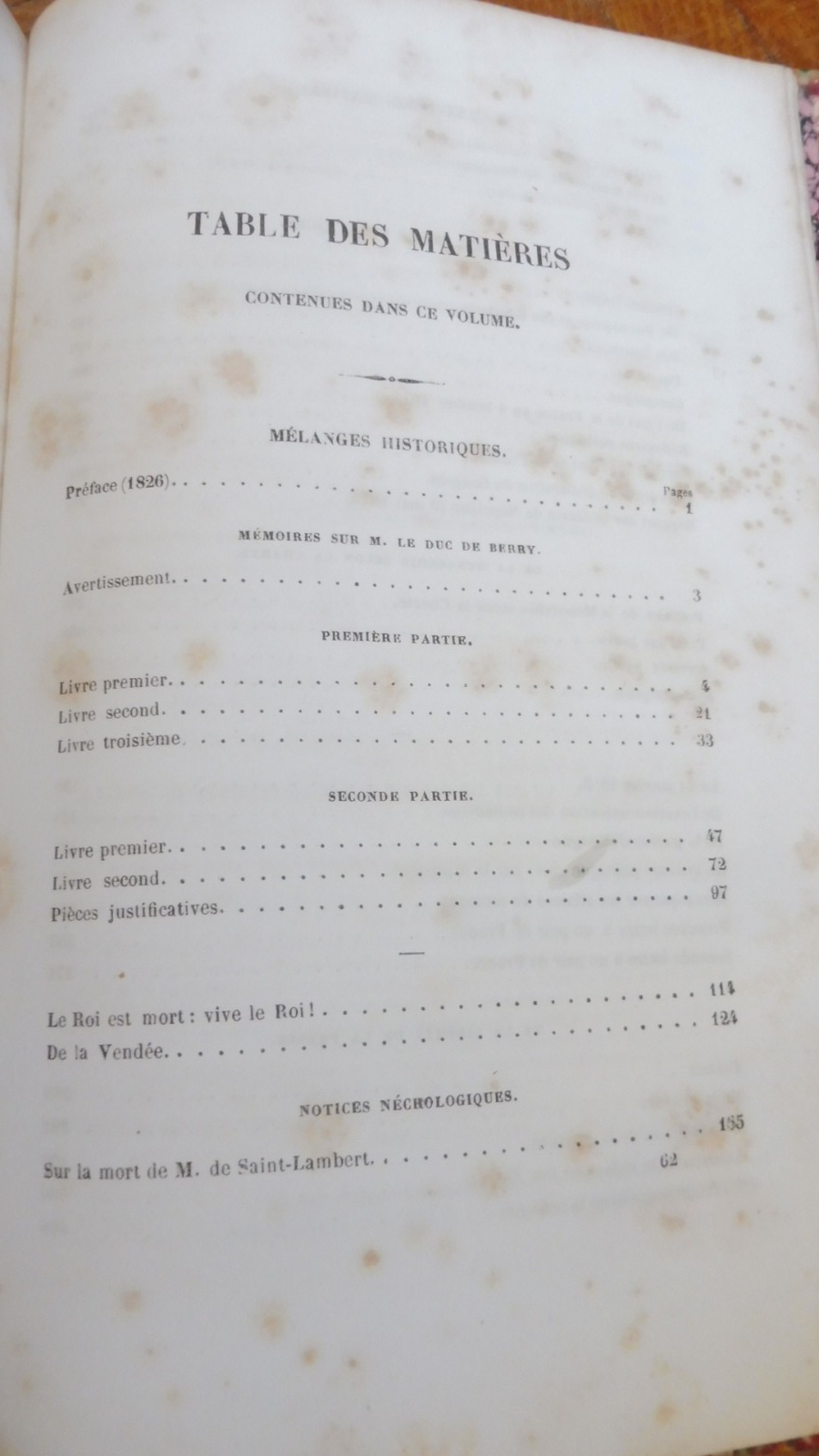 Mélanges historiques (Chateaubriand) s.d.