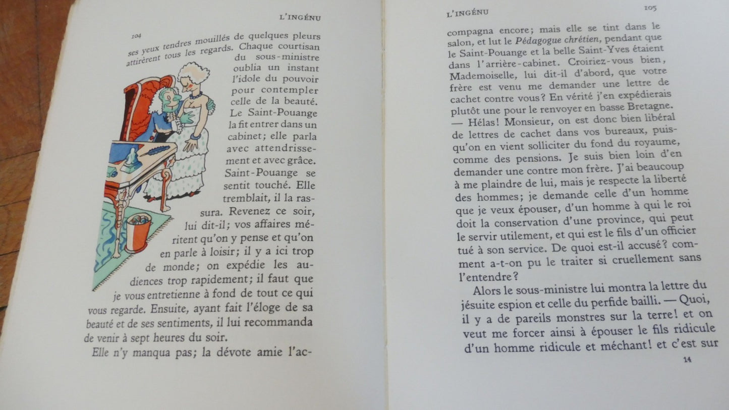 L'Ingénu. Le Taureau blanc (Voltaire) 1930 illus. Pruvost