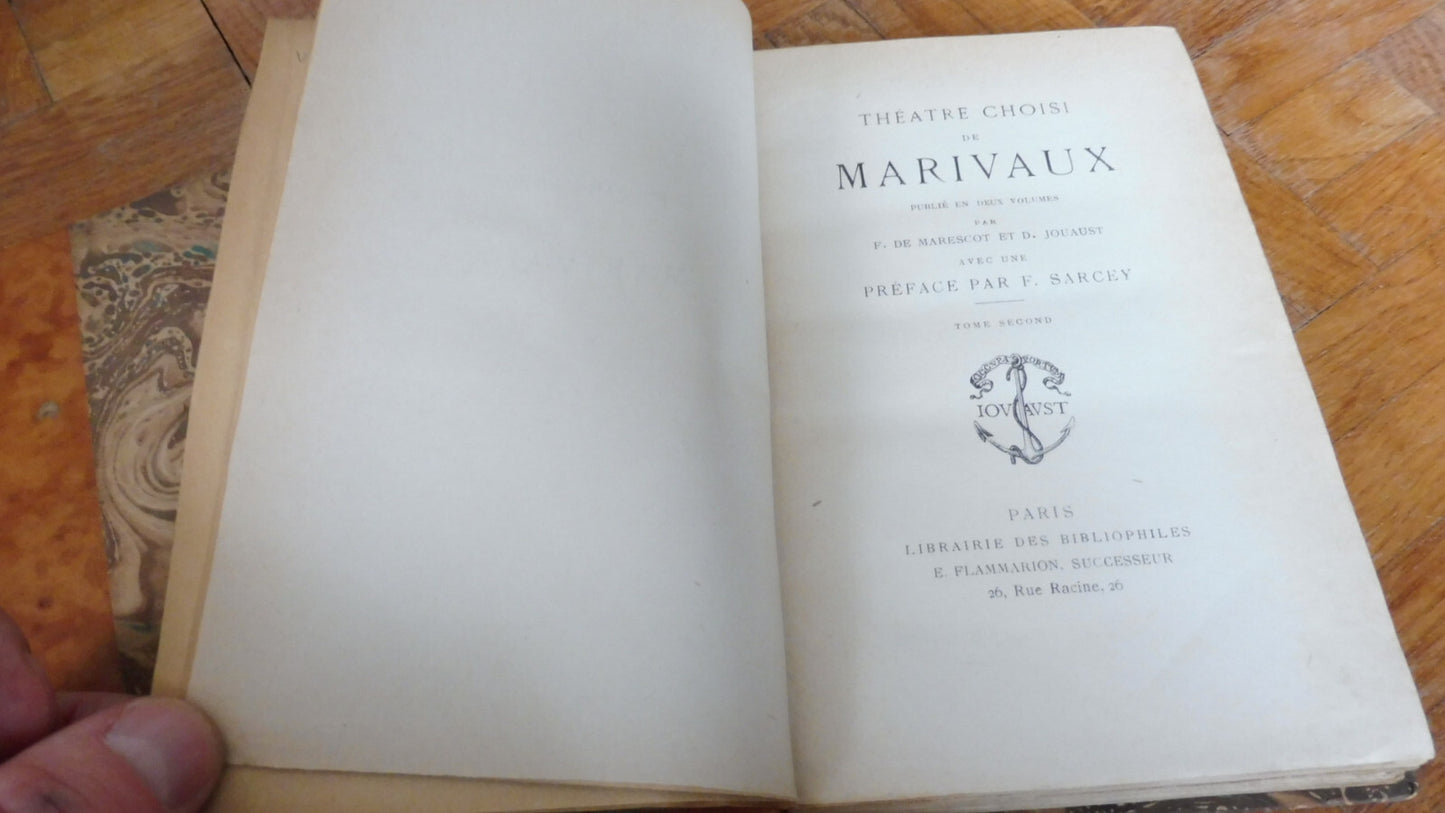 Théâtre de Marivaux s.d. 2 vol. COMPLET
