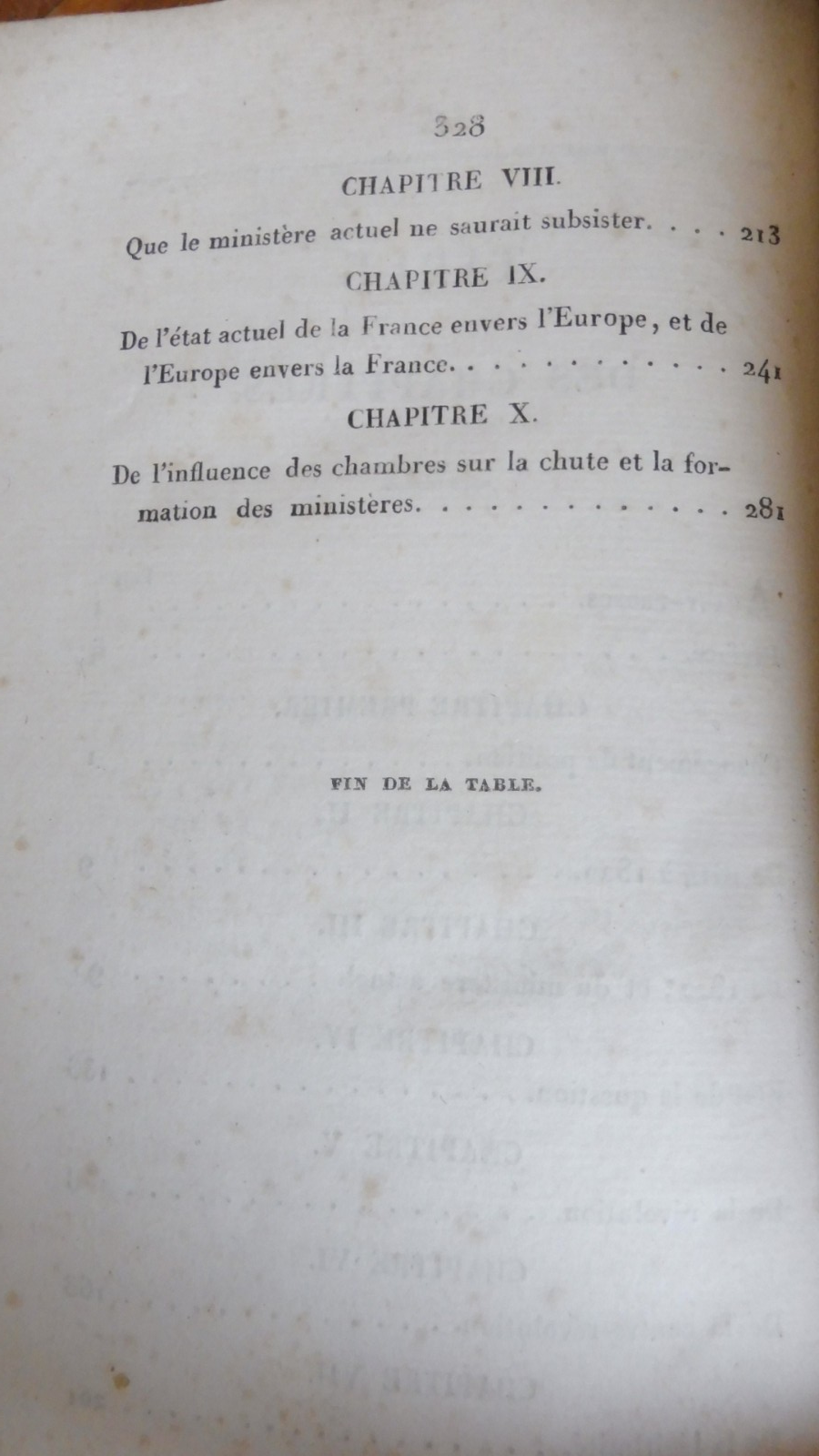 Du gouvernement de la France depuis la Restauration (F. Guizot) 1820