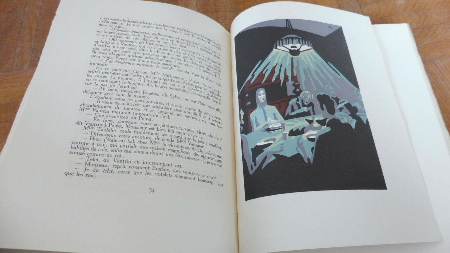 Le Père Goriot (Balzac) 1946 NUMEROTE illus. Curutchet