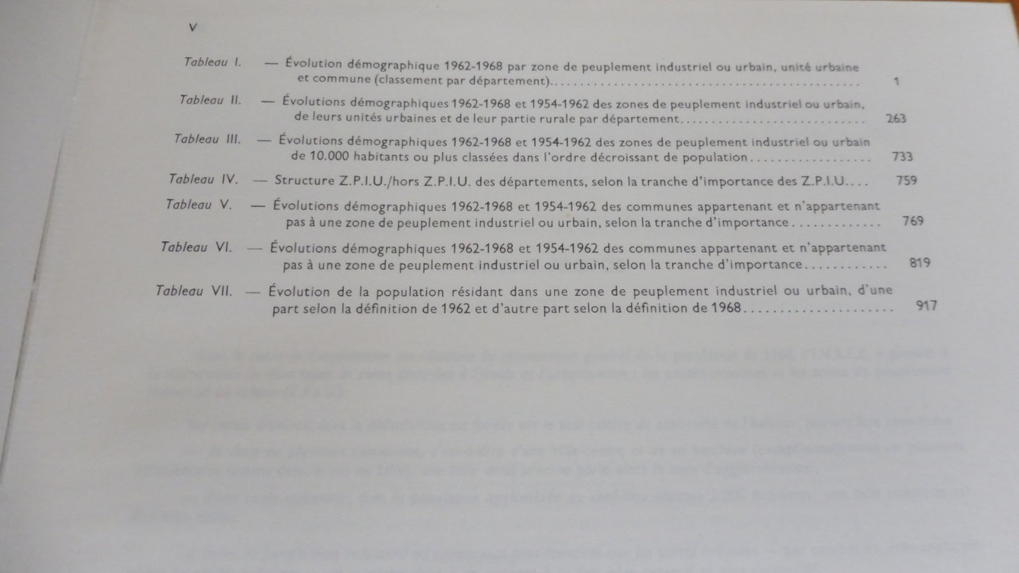Les Zones de peuplement industriel ou urbain. Délimitation 1968 (INSEE) 1970