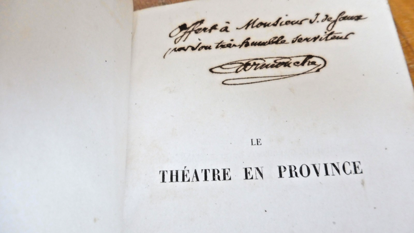 Le Théâtre en province (Pierre-François-Adolphe Carmouche) 1859 ENVOI
