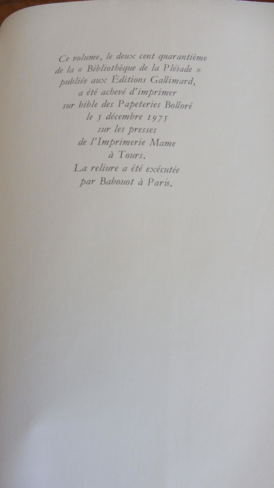Oeuvres complètes de Saint-John Perse 1975 PLEIADE