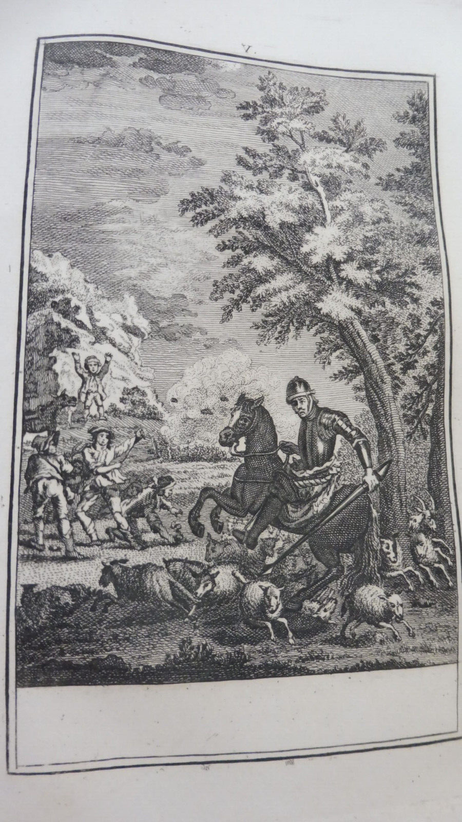 Histoire de l'admirable Don Quichotte (Cervantès) 1798 4/4 illus. COYPEL