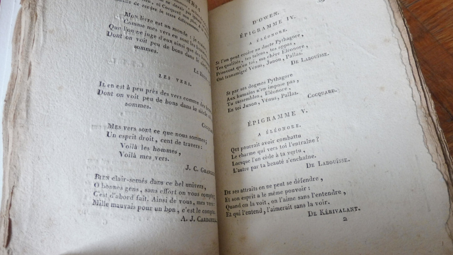 Epigrammes d'Owen (John Owen) 1819