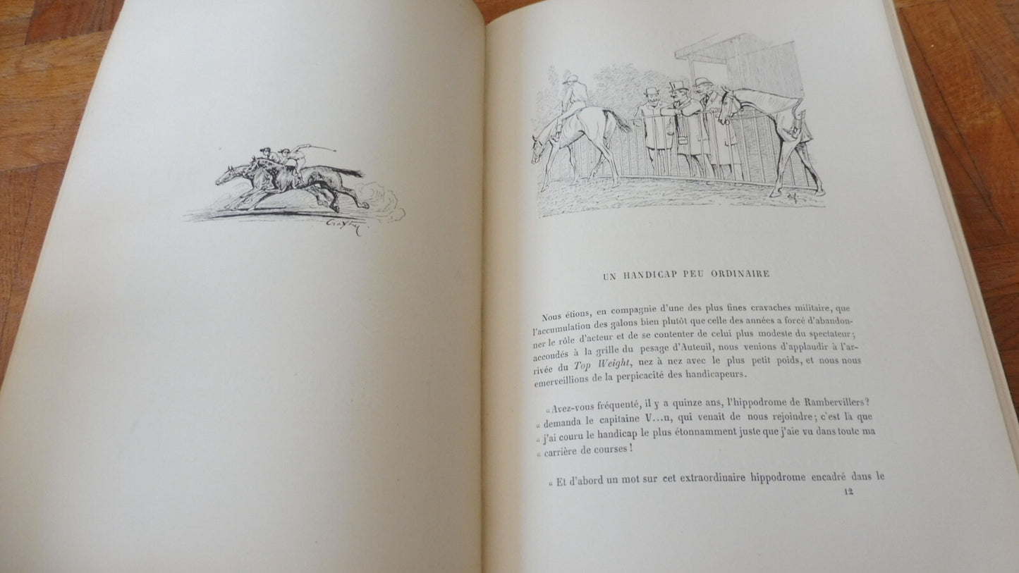 Sur le turf. Courses plates & Steeple-chase (Crafty) 1899 EQUITATION