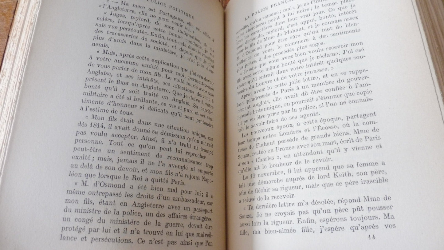 La Police politique 1815-1820 (Ernest Daudet) 1912