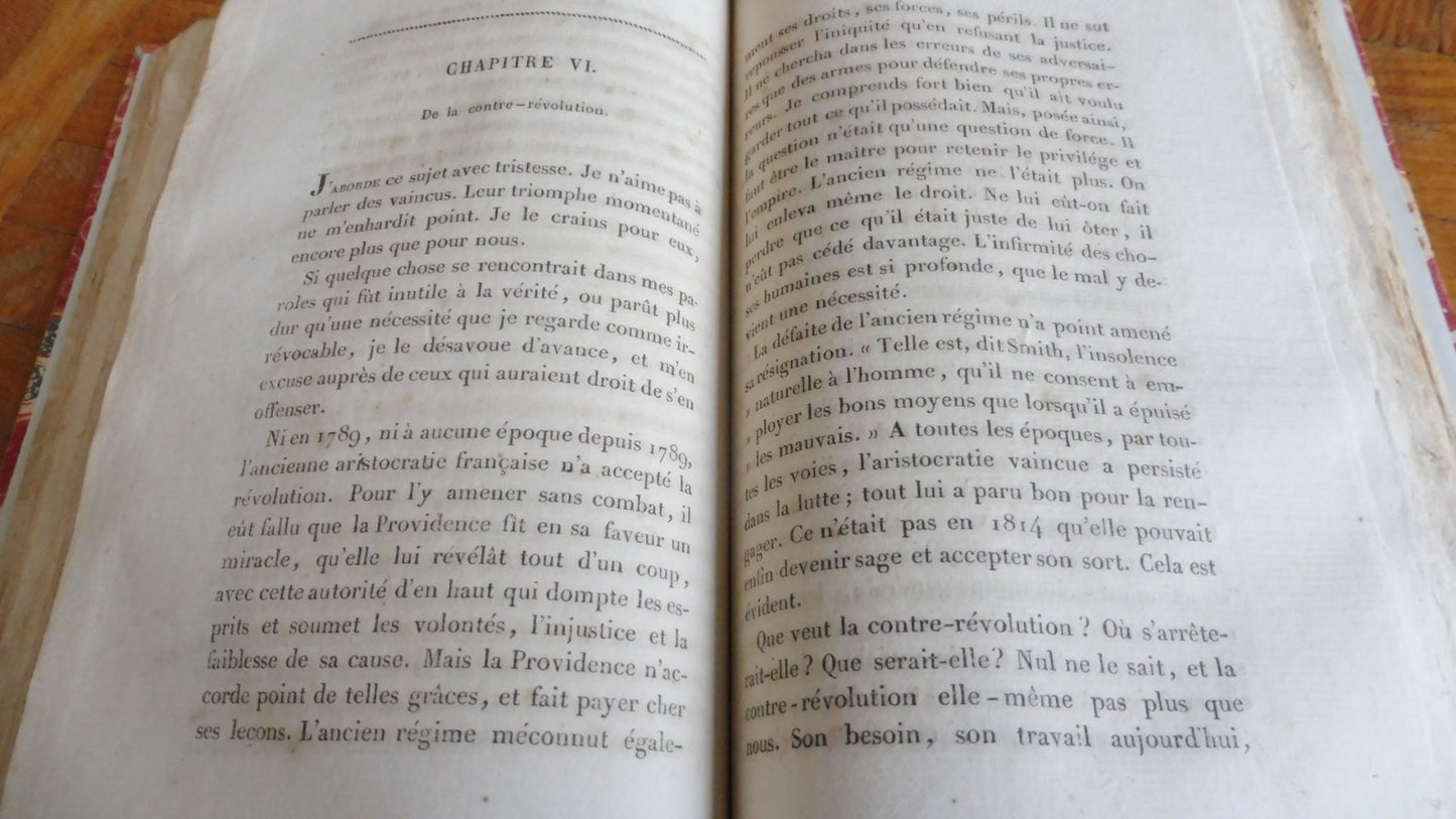 Du gouvernement de la France depuis la Restauration (F. Guizot) 1820