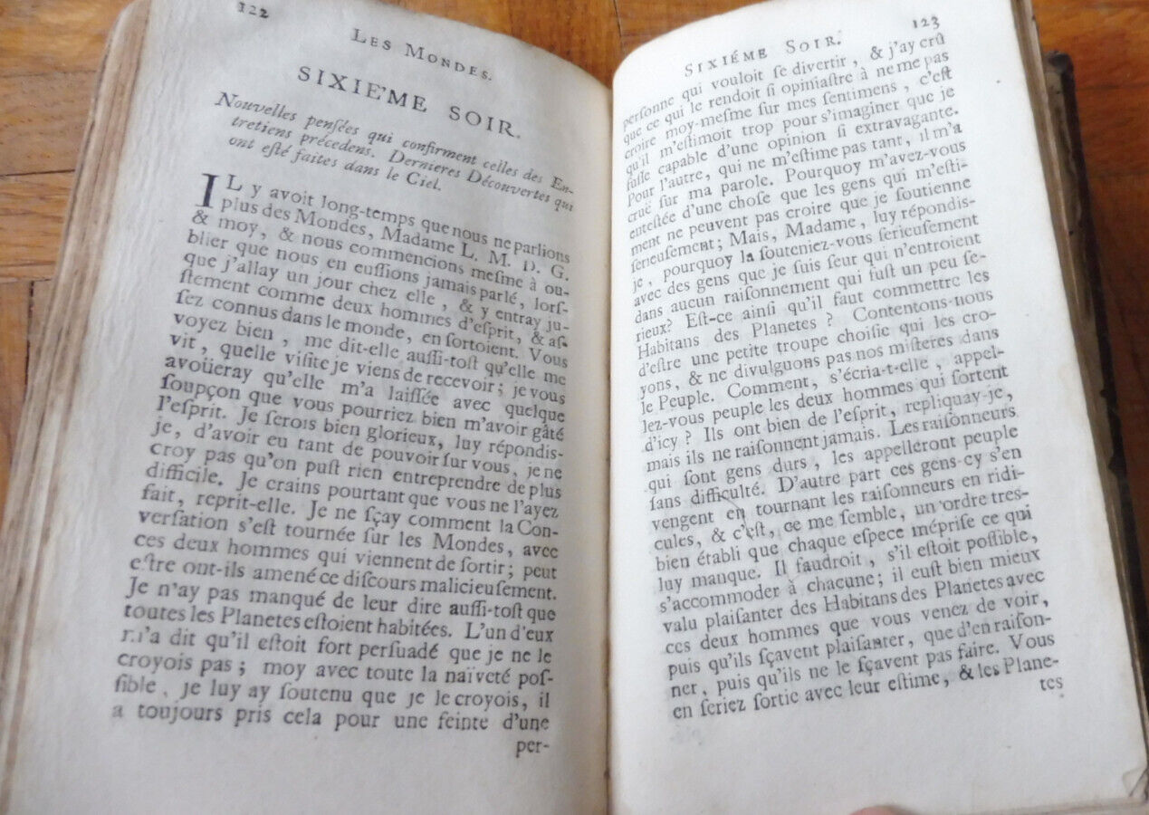 Entretiens sur la pluralité des mondes (Fontenelle) 1701