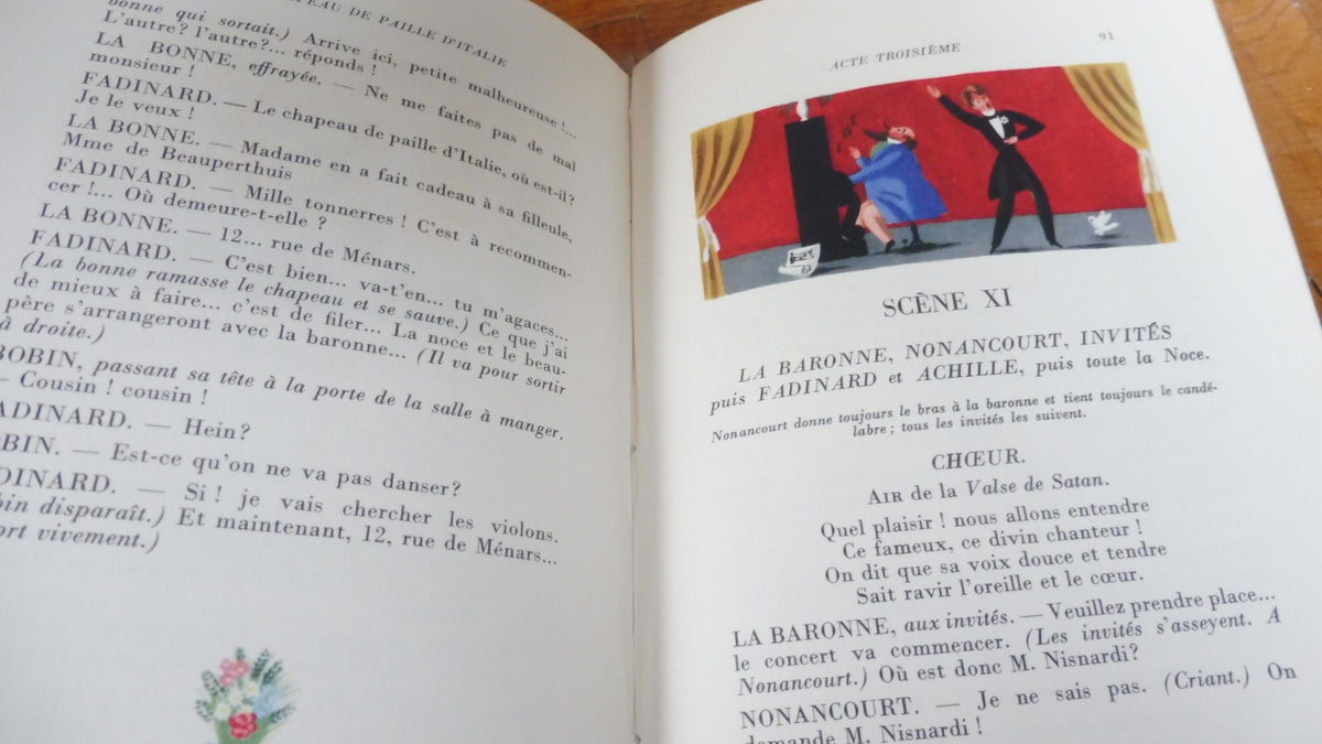 Un chapeau de paille d'Italie (Labiche et Marc-Michel) 1943 illus. Peynet