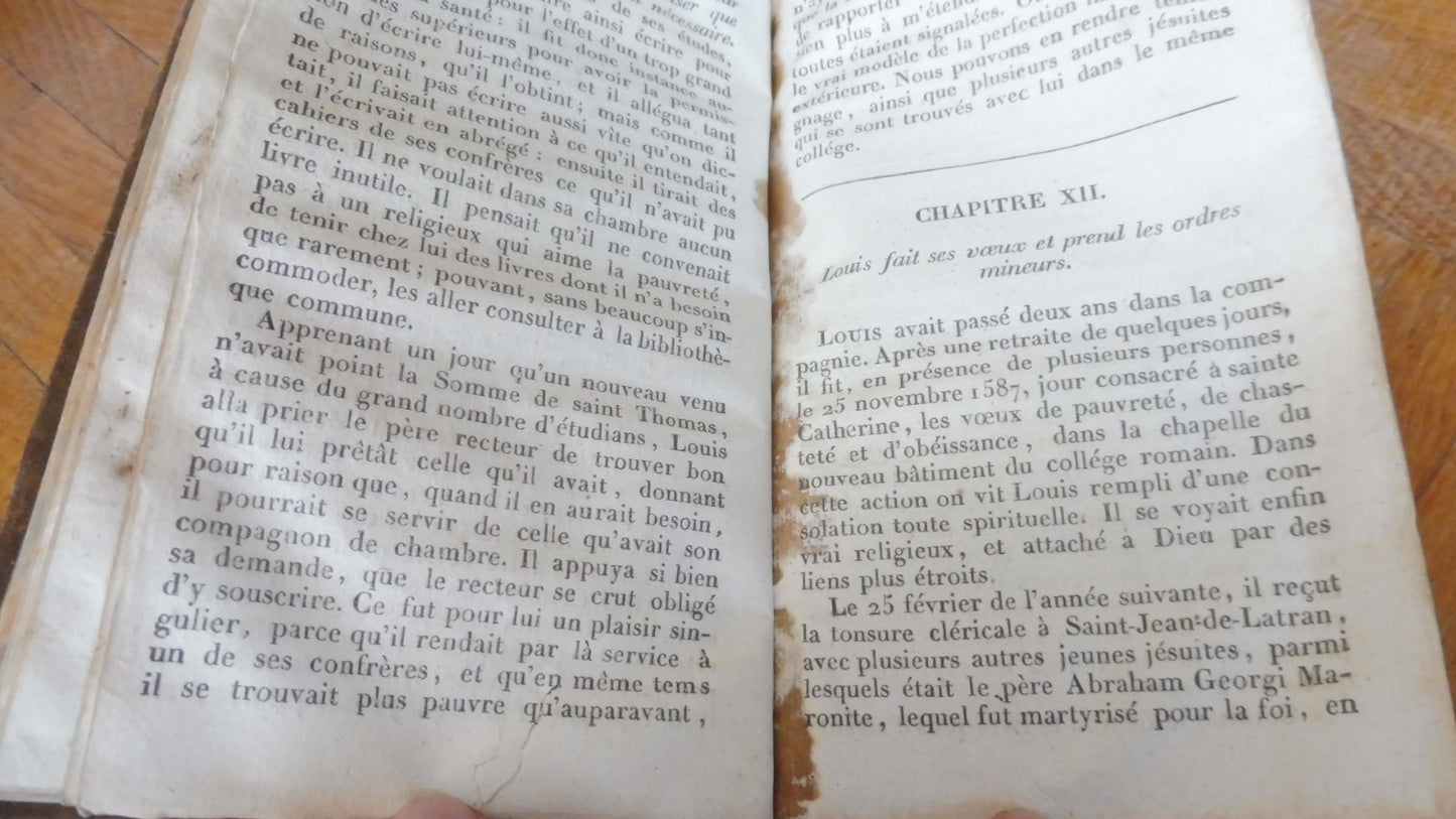 Vie de Saint Louis de Gonzagues (Virgile Cepari) 1827