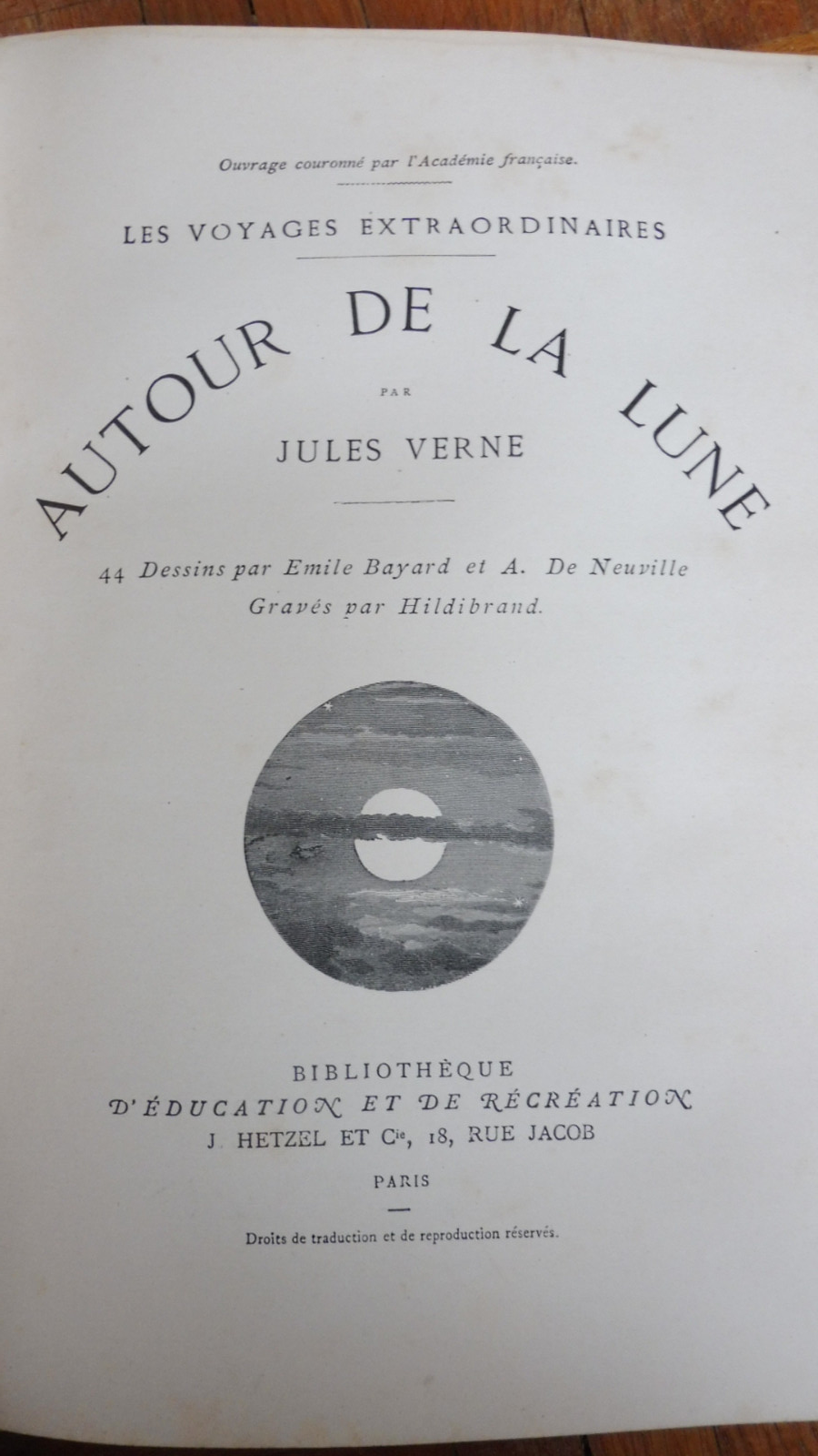 De la Terre à la Lune. Autour de la Lune (J. Verne) s.d. illus. Montaut...