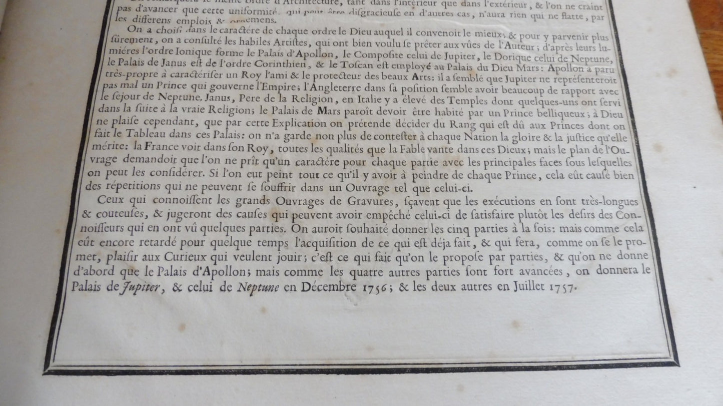Spectacles des vertus, des arts et des sciences (François) 1756 IN FOLIO