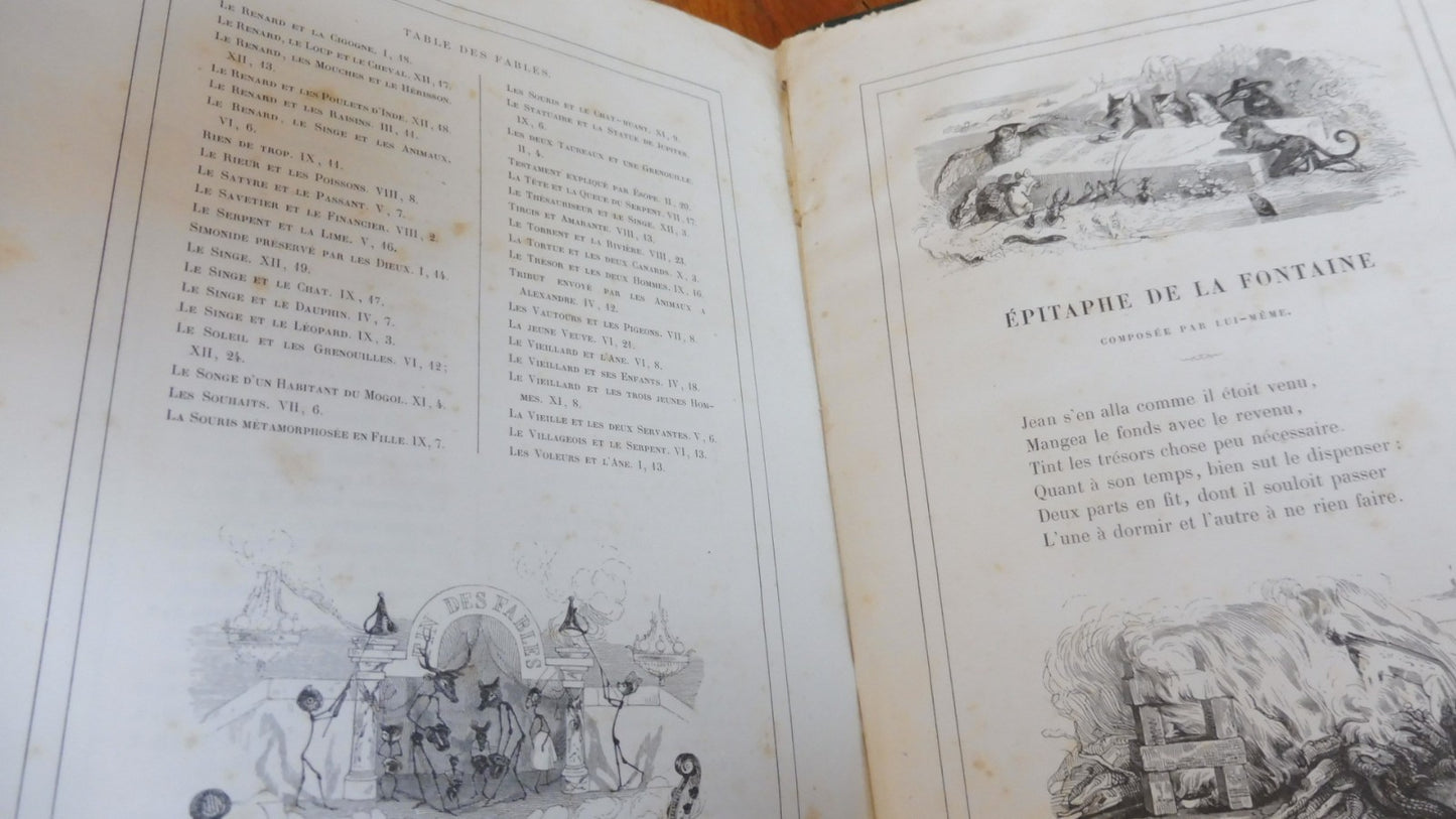 Contes de La Fontaine 1854 illus. Grandville