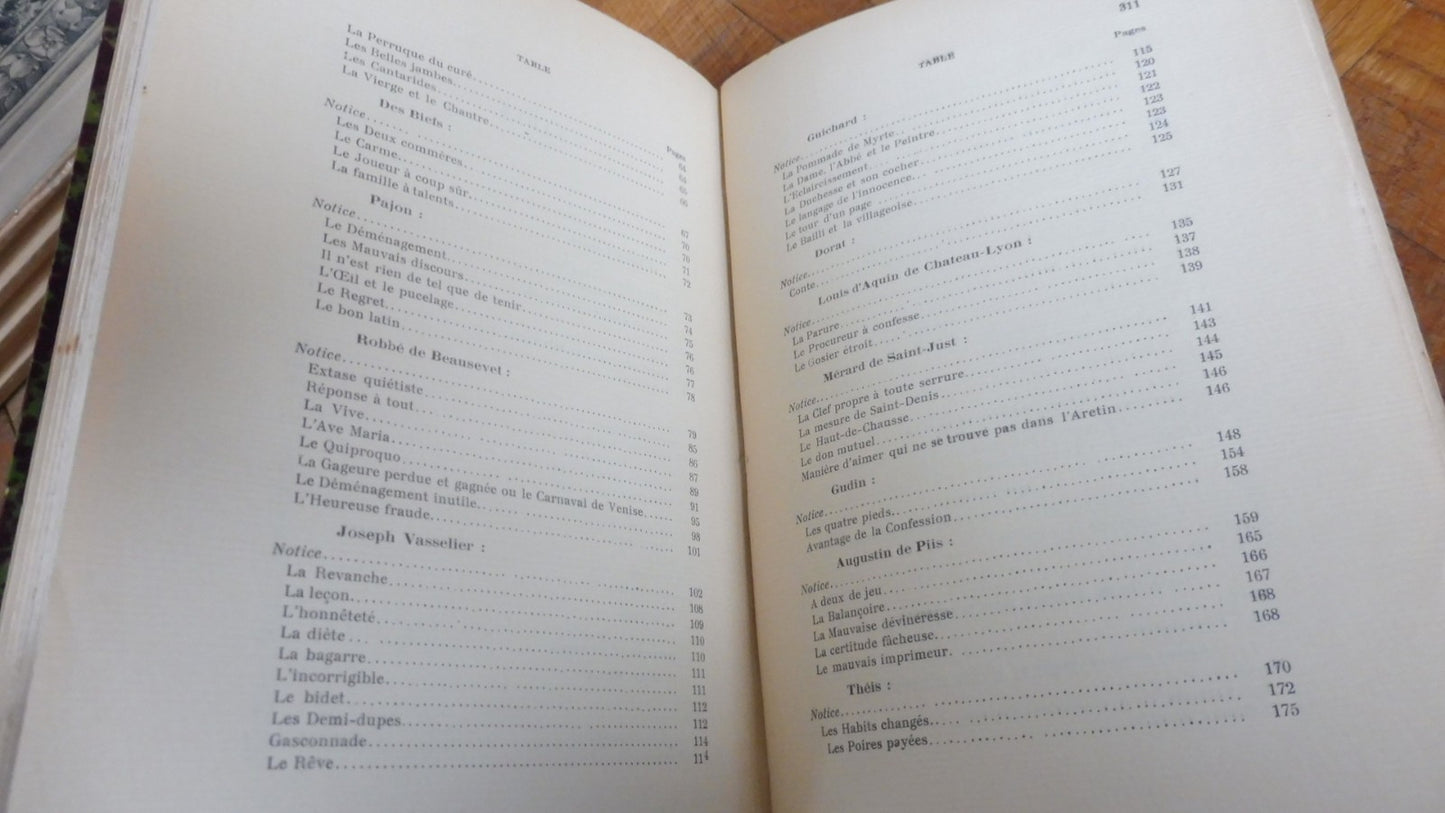 Contes et conteurs gaillards du XVIIIème siècle (Rousseau...) 1906 NUMEROTE