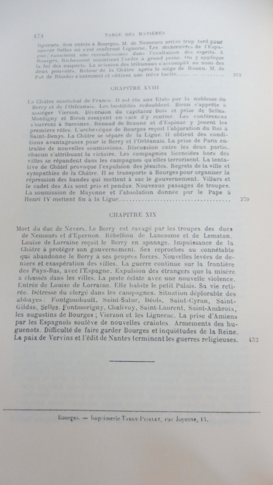 Les Guerres de la Réforme en Berry (Vicomte de Brimont) 1905 REPRINT