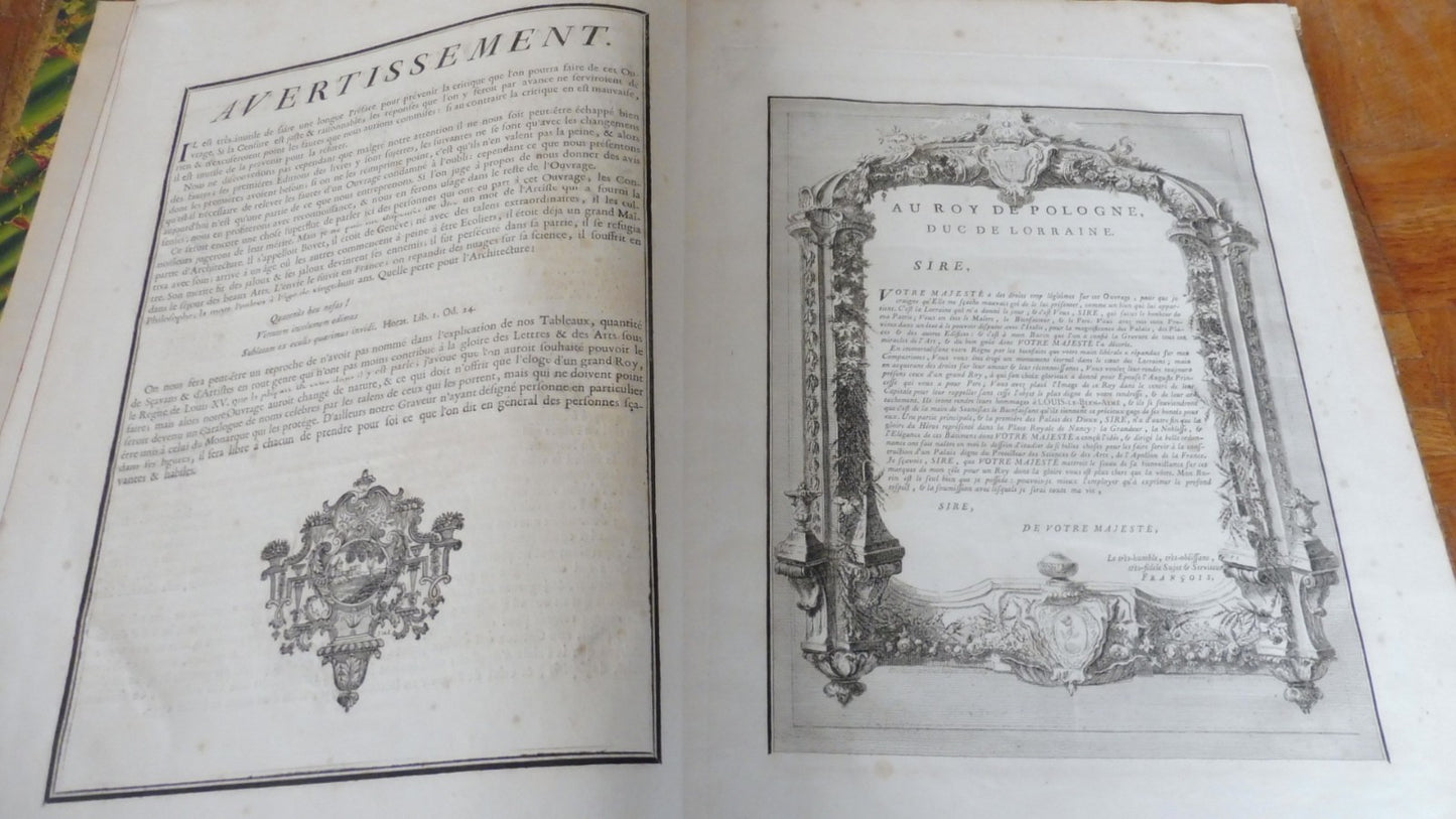 Spectacles des vertus, des arts et des sciences (François) 1756 IN FOLIO