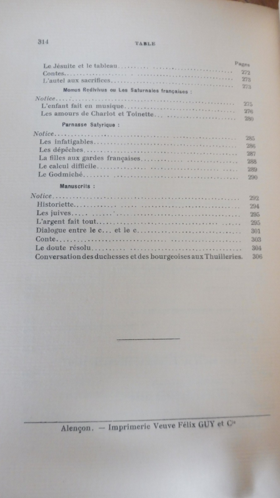 Contes et conteurs gaillards du XVIIIème siècle (Rousseau...) 1906 NUMEROTE